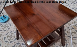 Meja Kayu Teras