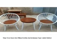 Meja Teras Kayu Jati,